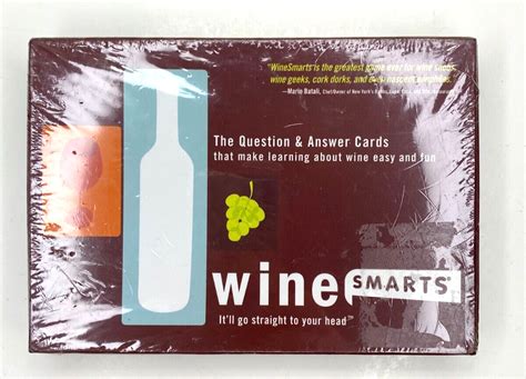 wine smarts card game|WineSmarts Game .